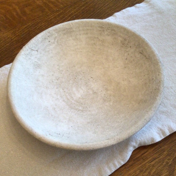 Stoneware Light Gray Decorative Bowl 2.9" h x 12.25" w x12.25" d - Picture 4 of 6